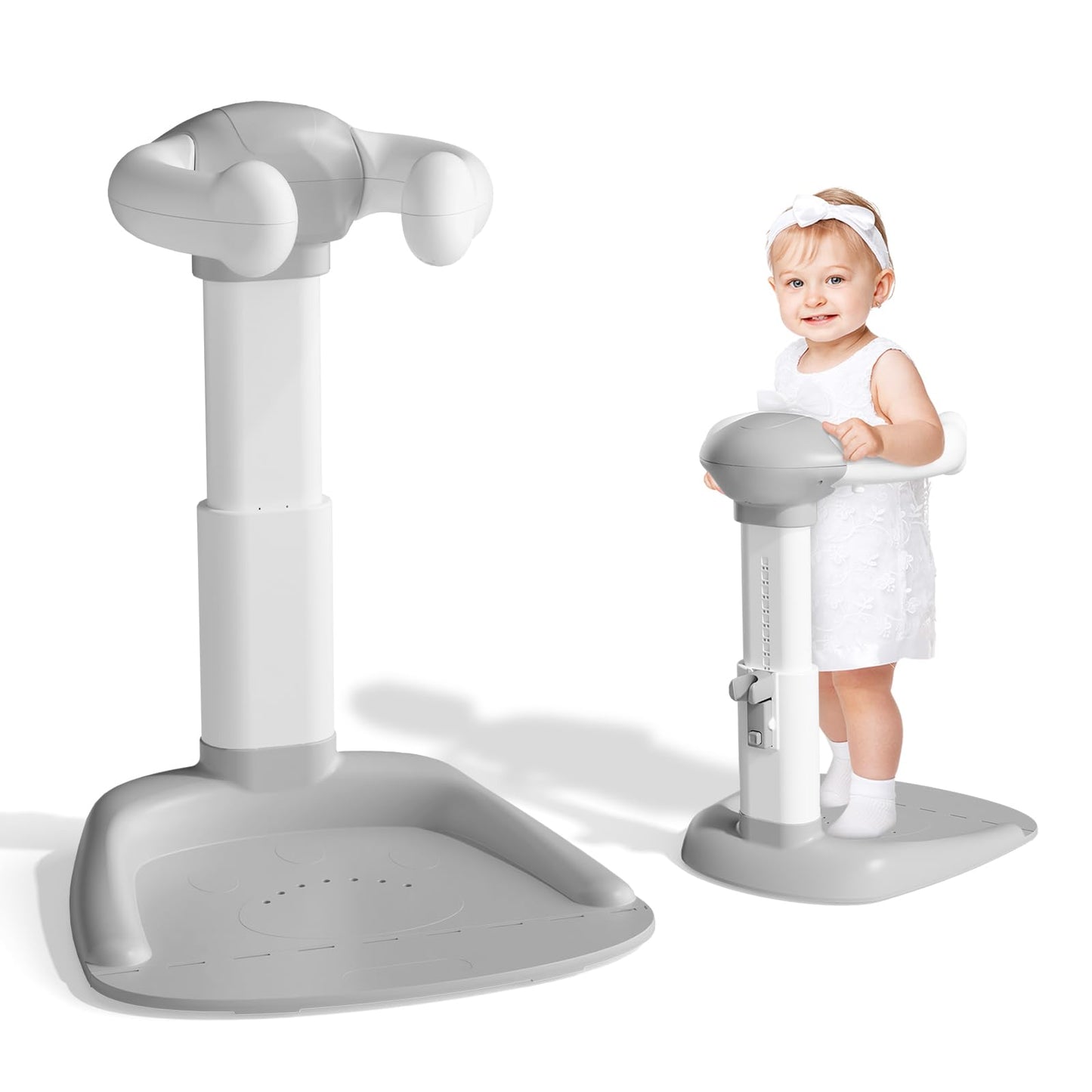 COOSEYA Baby Bathtub with Shower Stand Support | Anti-Pinch Soporte para Bañera de Bebé Adjustable Shower Tower & Anti-Slip for Toddler Standing Up ThemselvesIdeal Gift for Infants 8-36 Months